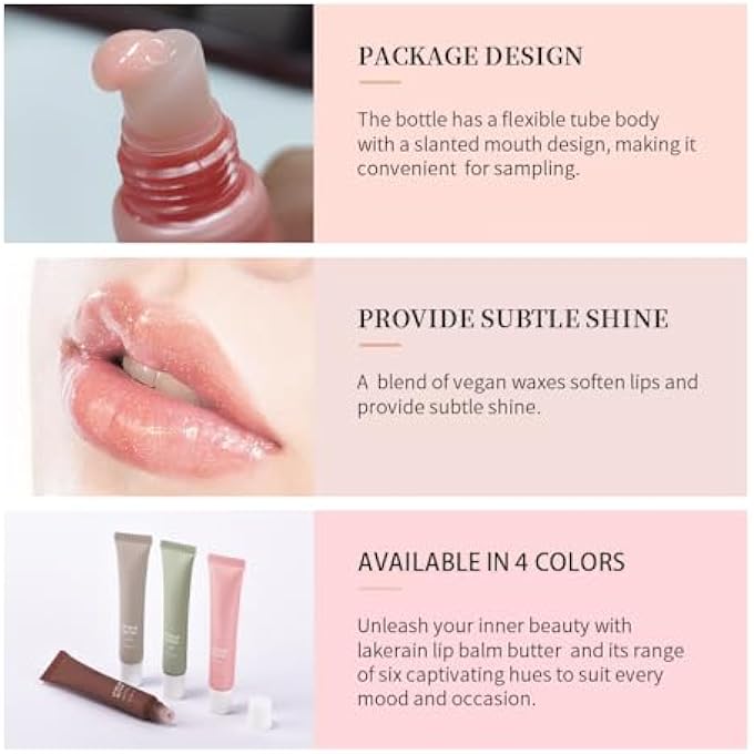 Loske SUMMER BUTTER LIP BALM, MOISTURIZING HYDRATING NATURAL LIP CARE, RICH IN NUTRIENTS FOR SOFT SMOOTH LIPS (ICED COFFEE) - Image 3